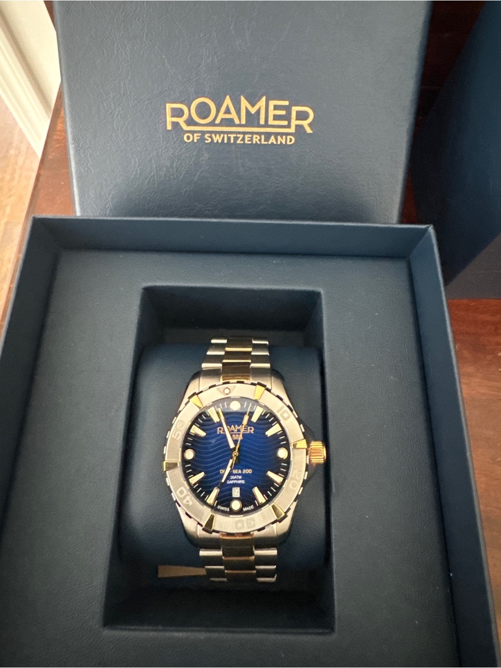 Roamer Men's Two-Tone Blue Dial Dive Watch
